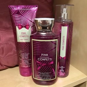 Pink Confetti Body Care Trio